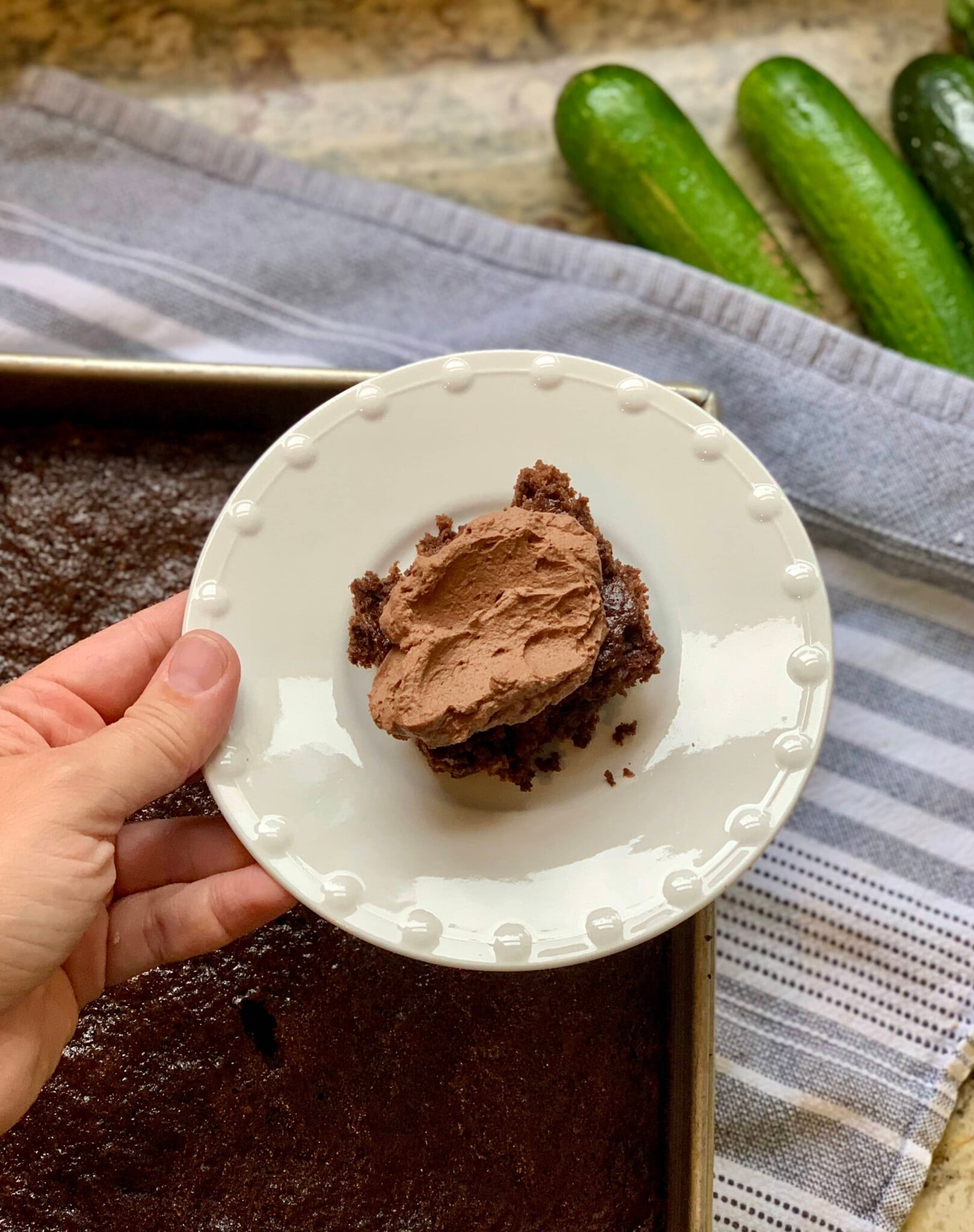 Chocolate Sourdough Zucchini Cake by Amy Bakes Bread