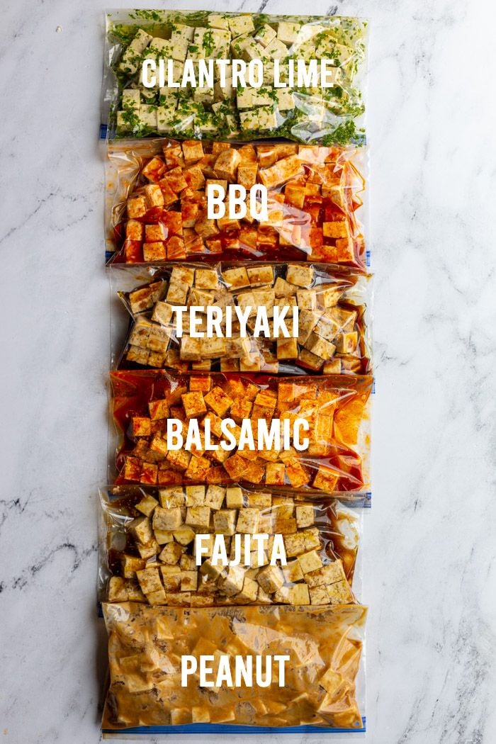 Easy Marinated Tofu (6 Flavor Variations) by Foodwithfeeling