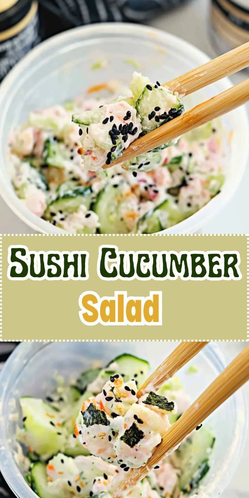 Sushi Cucumber Salad by Pinterest