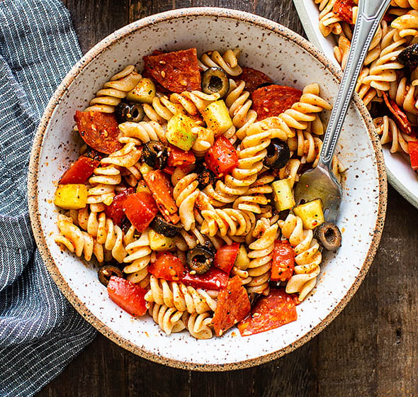 The BEST Pasta Salad by Iowa Girl Eats