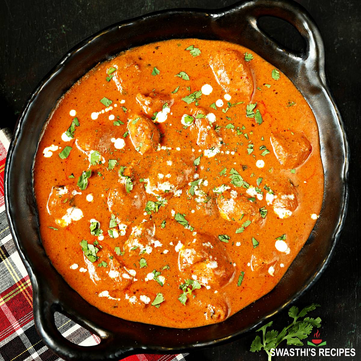 Authentic Homemade Butter Chicken by Swasthis Recipes
