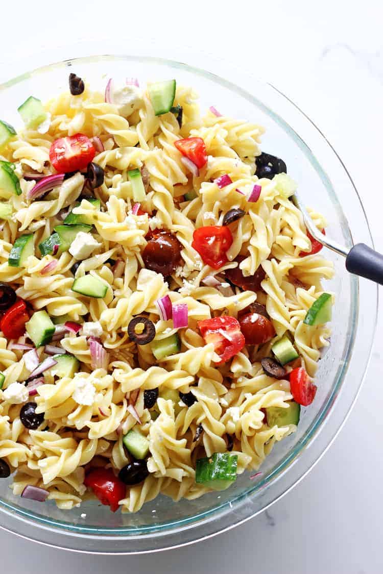 Greek Pasta Salad by The Kiwi Country Girl