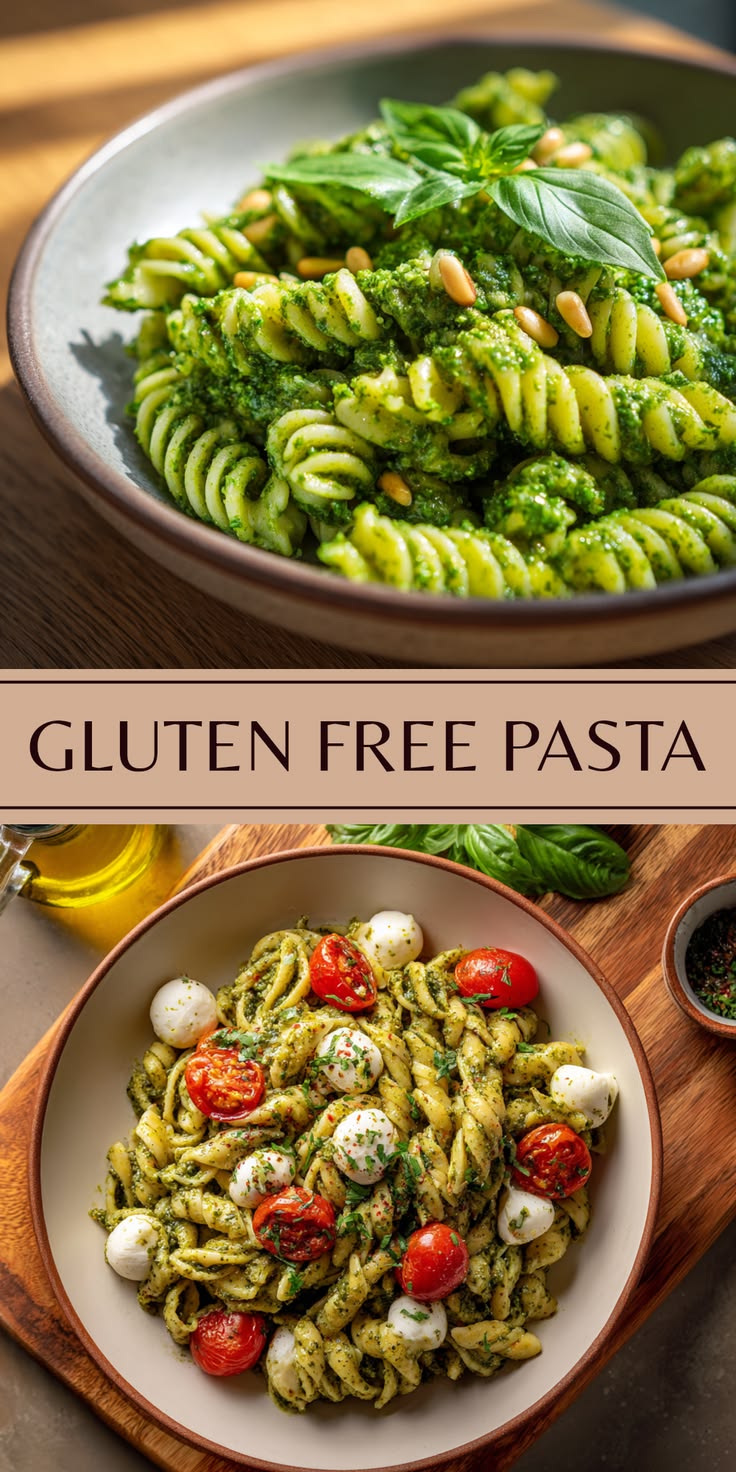 Easy Gluten Free Pasta with Italian Pesto by Pinterest