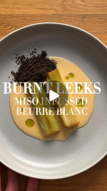 Miso-Infused Burnt Leeks with Beurre Blanc by Gibbo Big Fat Cook