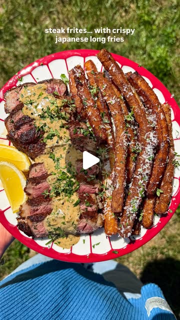 Crispy Japanese Fries & Ribeye Steak Frites by Lauren Sephton Bright Moment Co