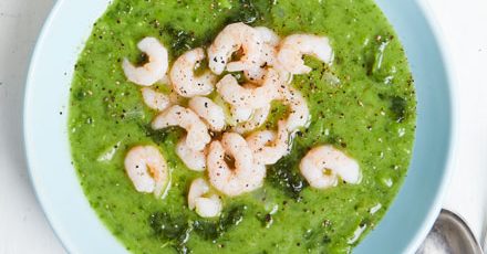 Green Chowder with Prawns by Good Food