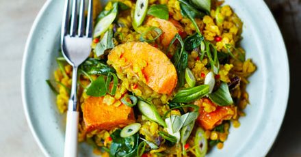 Spinach, Sweet Potato & Lentil Dhal by Good Food