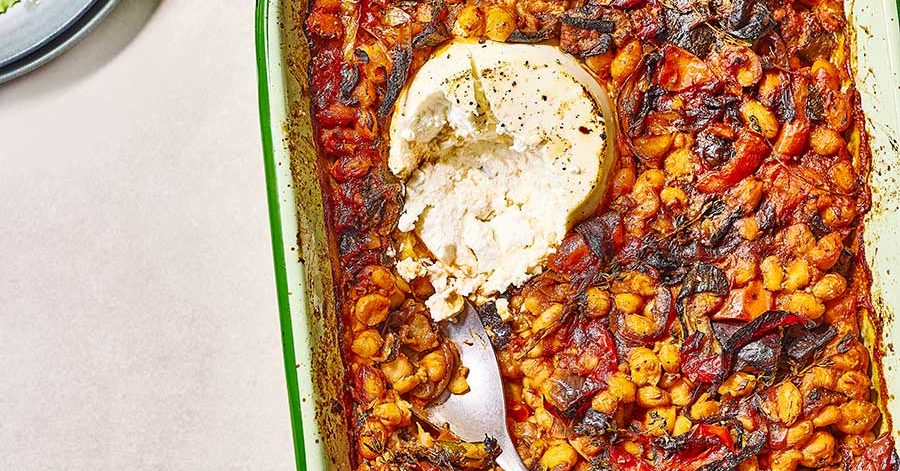 Smoky White Bean & Ricotta Traybake by Good Food
