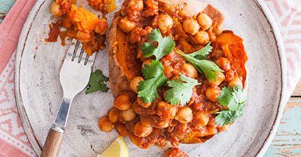 Vegan Chickpea Curry Jacket Potatoes by Good Food