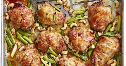Sticky Chinese Five-Spice Chicken Traybake by Good Food