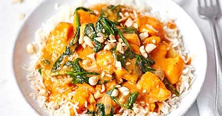 Sweet Potato & Peanut Curry by Good Food