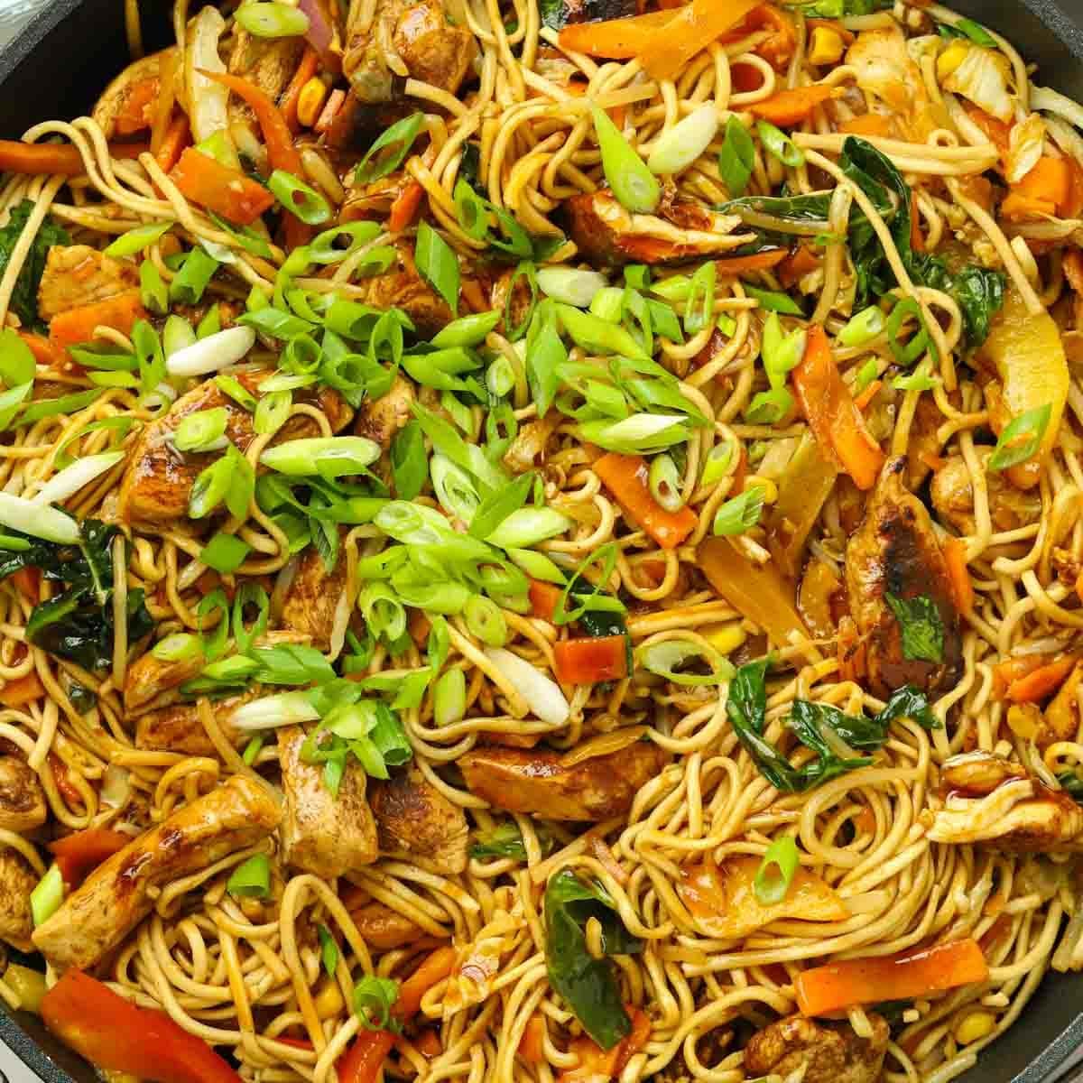 Quick Chicken Chow Mein by Taming Twins