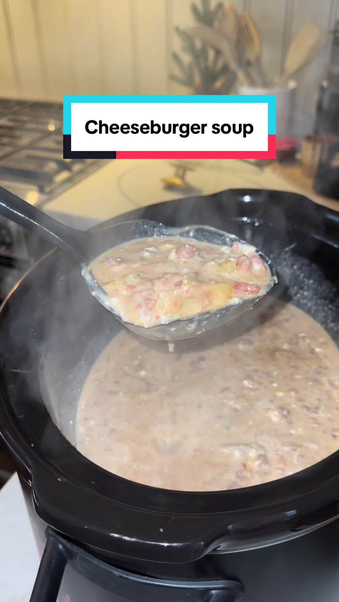 Comforting Cheeseburger Soup by Mealsandmunchies
