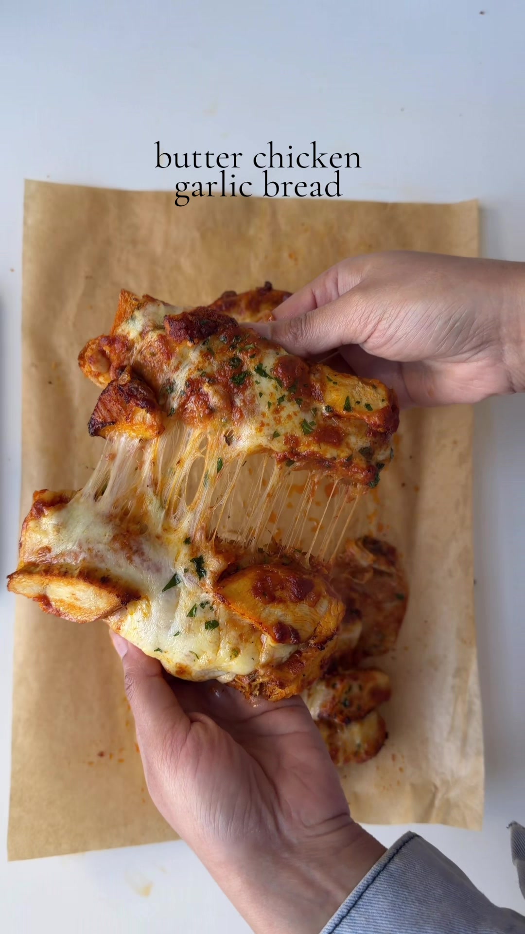 Butter Chicken Garlic Bread by Iramsfoodstory