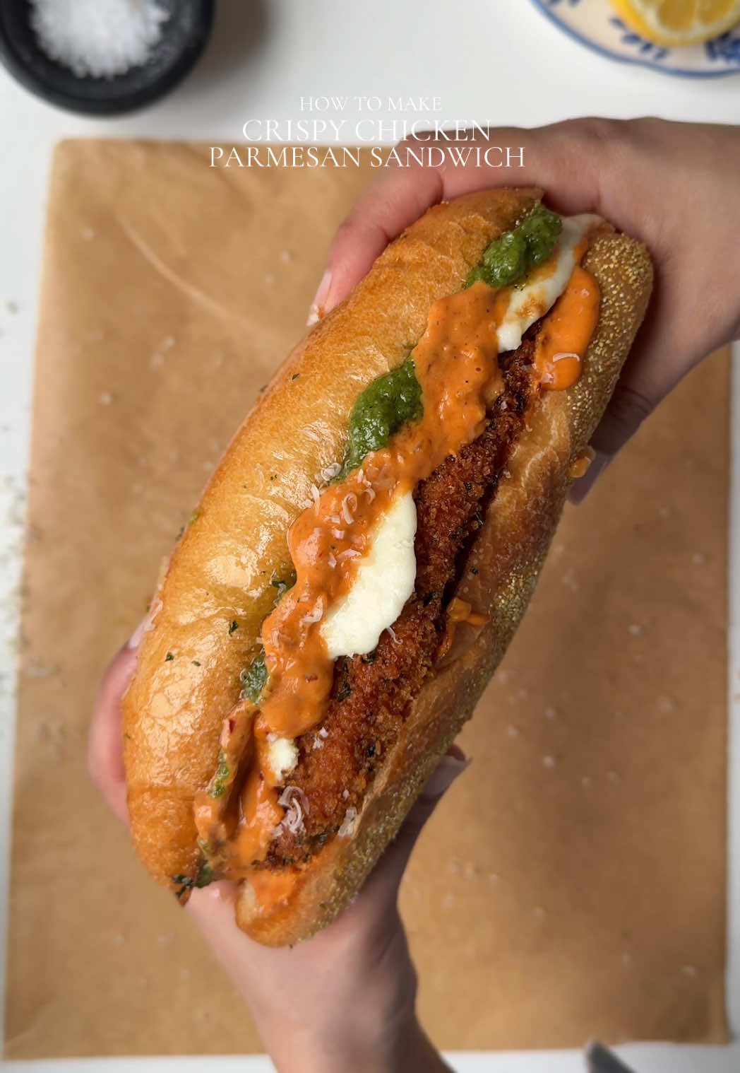 Crispy Chicken Parmesan Sandwich by Iramsfoodstory