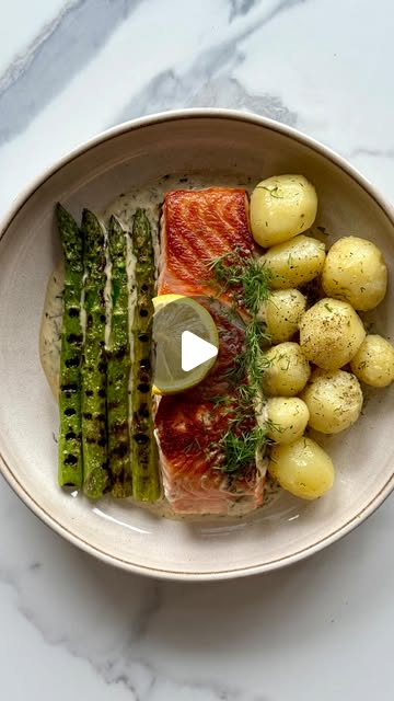 Pan-Seared Salmon with Creamy Herb Sauce by Briony Blenman