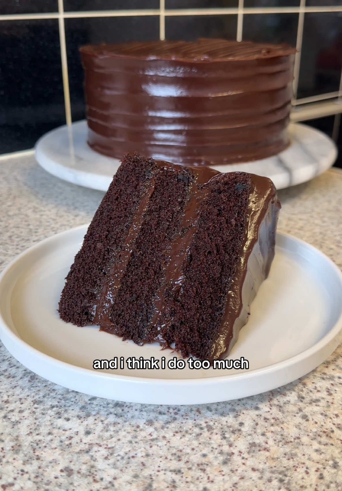 Polite Nonchalant Chocolate Fudge Cake by Ash