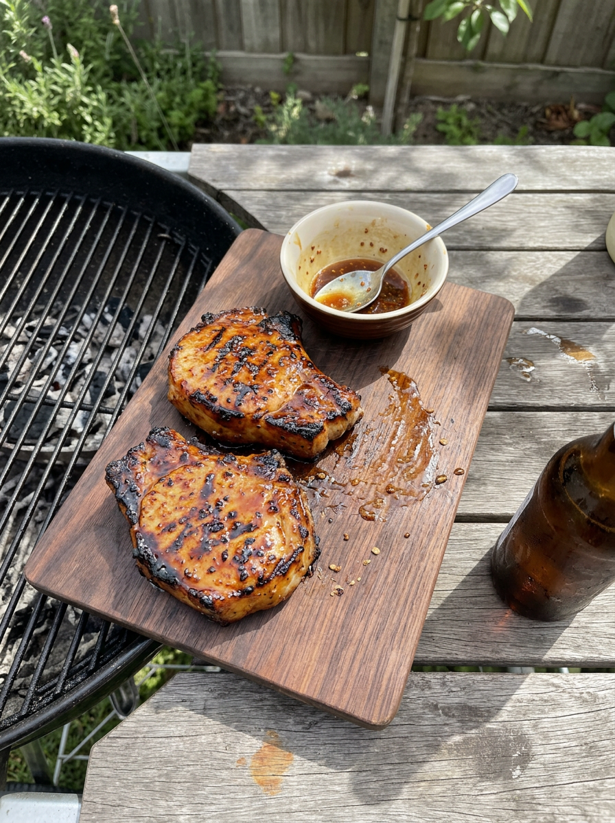Maple-Mustard Pork Chops Ready in Fifteen by Maxy69838