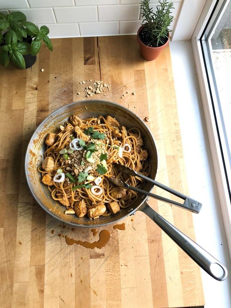 Peanut Satay Chicken Noodles, All One Pan by Maxy69838