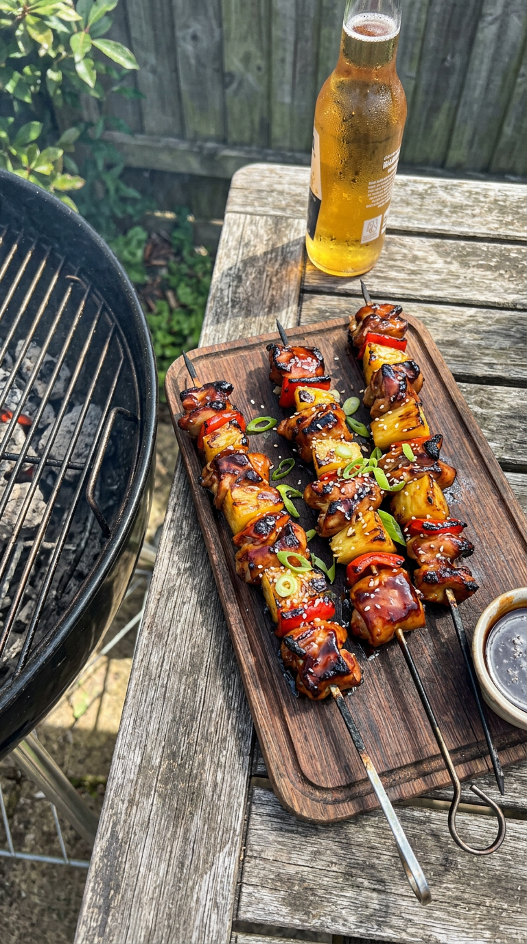 Teriyaki Chicken and Pineapple Skewers, Ready in 25 by Maxy69838