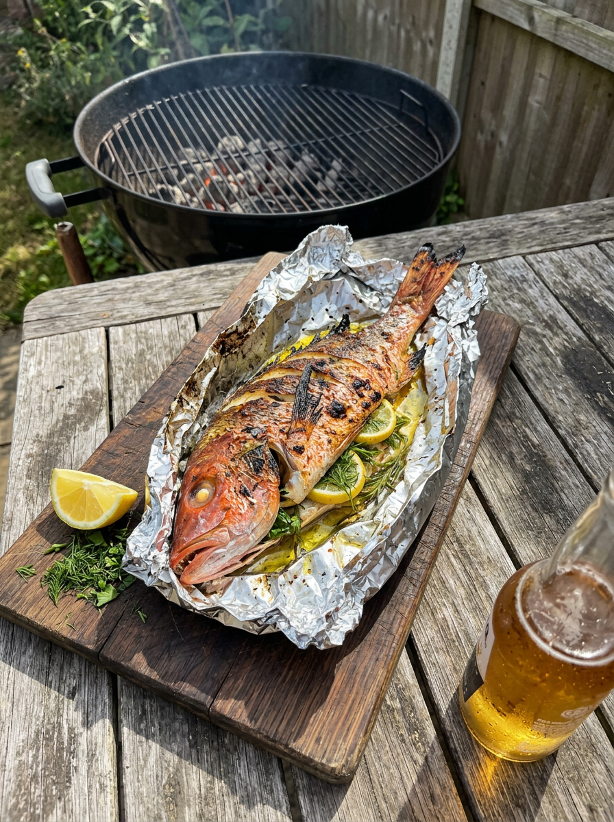 Whole Snapper in Foil, the Lazy Way to Look Fancy by Maxy69838