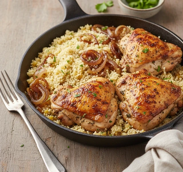 Chicken and Couscous Skillet by Eatwithtori