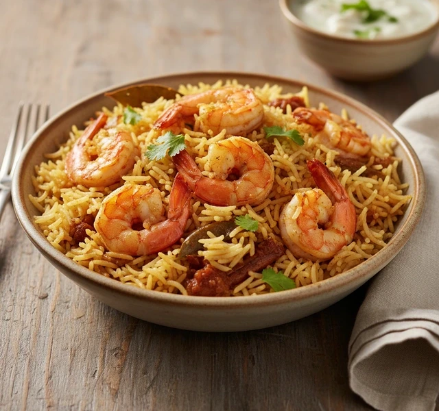 Prawn Biryani by Melodyaurmeals