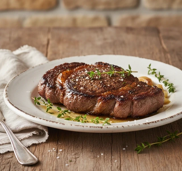 Pan-Seared Butter-Basted Steak by Kellyscleankitchen