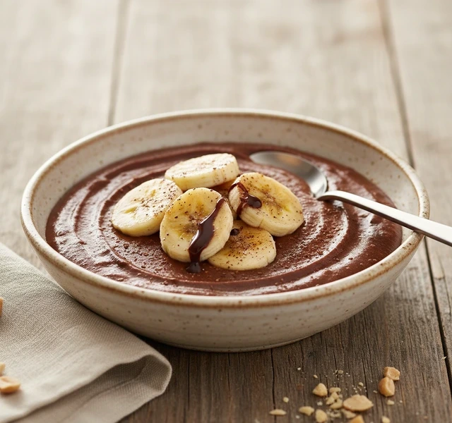 Banana Chocolate Pudding by Kenneisbaking