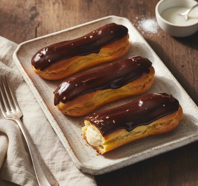 Classic Chocolate Eclairs by Cuppabeans