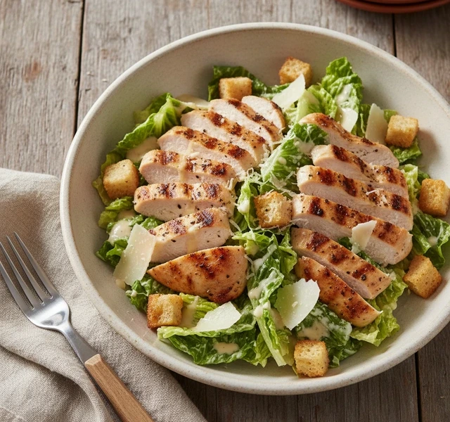 Grilled Chicken Caesar Salad by Leannwilliamsss