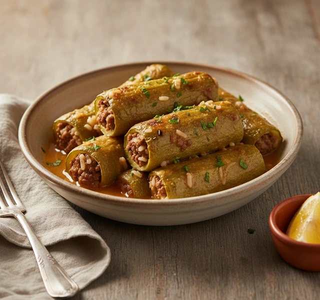 Stuffed Zucchini Dolma by Lebanesefeed