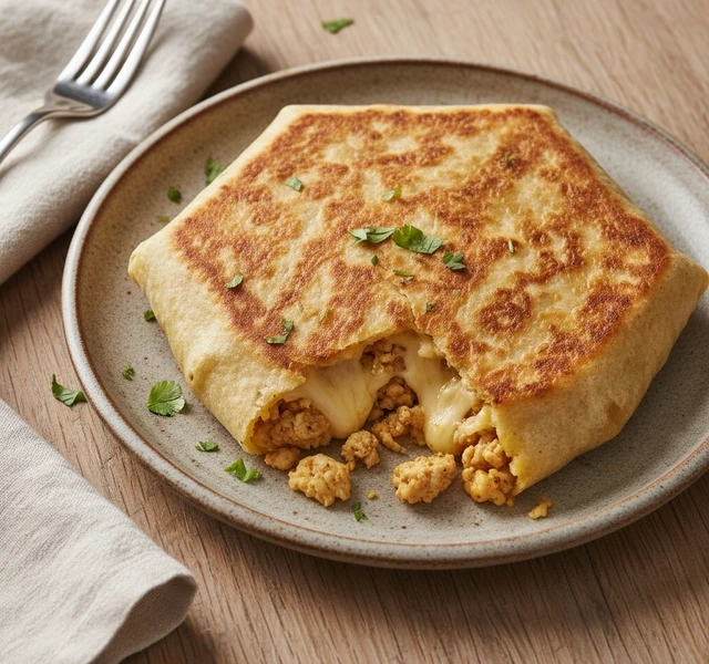 Cheesy Ground Chicken Crunchwrap by Toptiercook
