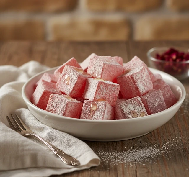 Traditional Rose-Flavored Turkish Delight by Maryc129