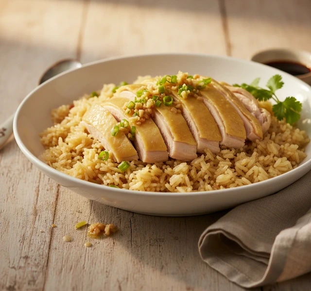 Hainanese-Style Chicken Rice by Jerrycooked