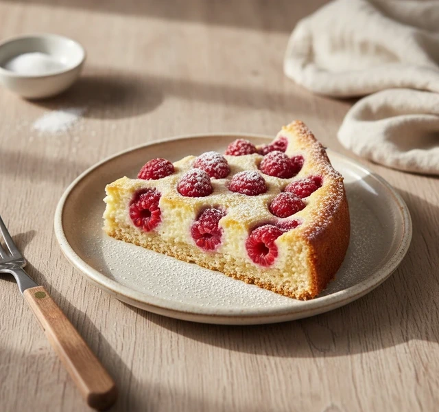 German Raspberry Sour Cream Cake by Rezeptu Xju