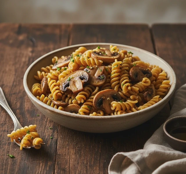 Midnight Mushroom Pasta by Sautewithshiv