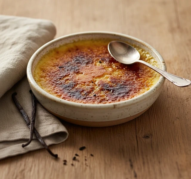 Classic Vanilla Bean Crème Brûlée by Maximo Mander
