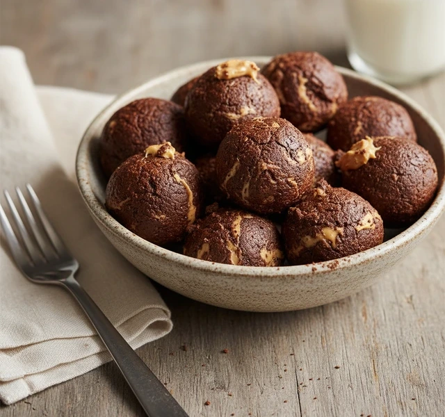 No-Bake Peanut Butter Brownie Balls by Maxlamanna
