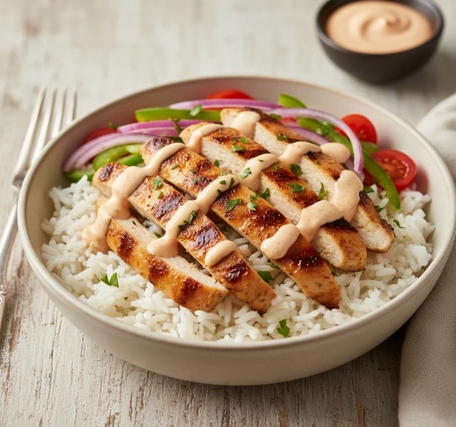 Subway-Style Chicken Rice Bowl by Tastewithsonu