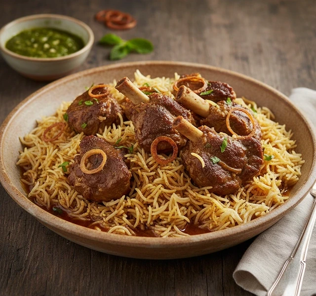 Pakistani Style Mutton Mandi by Nabee Lahmed
