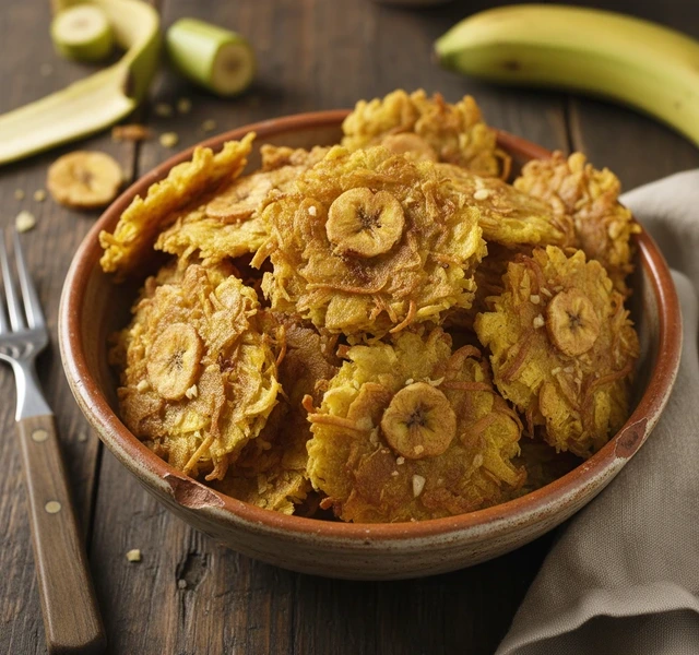 Aranitas de Platano (Crispy Plantain Fritters) by Cicipalate