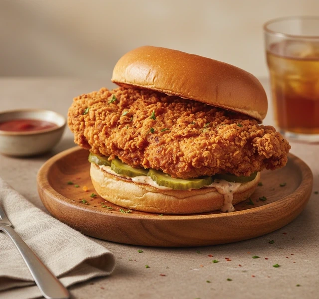 Crispy Fried Chicken Sandwich by Kinziefransen