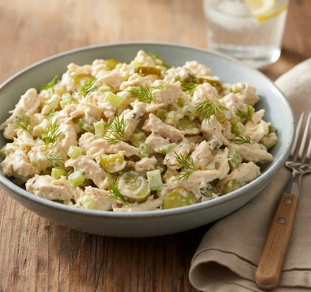 Dill Pickle Chicken Salad by Badbatchbaking
