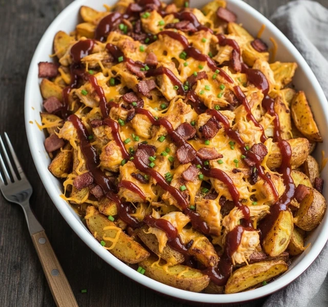 Hunters Chicken Jacket Potato Tray Bake by Superhomecook