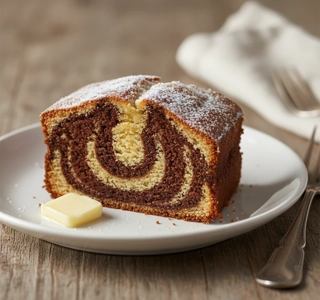 Classic Marble Butter Cake by Tiimakitchen