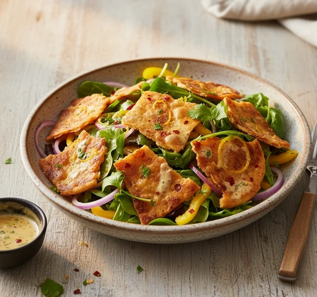 Leftover Roti Salad by Recipe By Debo