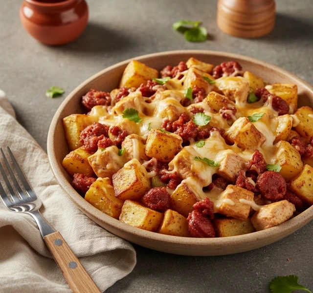 Chicken Chorizo Con Papas by Marcanthony