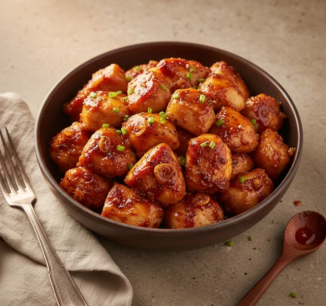 Spicy Honey Garlic Chicken by Neamariacherian