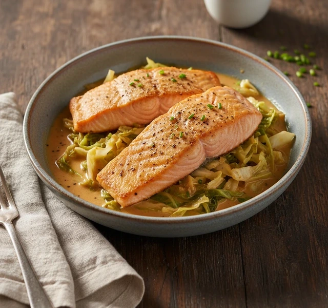 One-Pan Miso Butter Salmon by Thecrystalcookbook